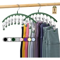 10 Clips Stainless Steel Sock Clips Space-Saving Arc Sock Drying Rack Windproof Non-Slip Clothes Hanger Underwear Clips Towel