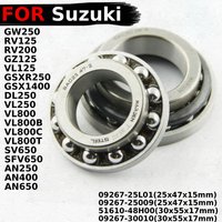 Motorcycle Steering Stem Bearing Head Pipe Kit For Suzuki GW250 Inazuma RV125 RV200 VanVan GSXR250 GSX1400 DL250 SV650 Parts