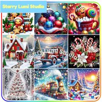 5D Diamond Painting Christmas items festive atmosphere gifts handicrafts Diy Kit Embroidery Diamond Mosaic Paintings Set