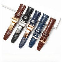 Gebogenes Schnittstellendesign, hochwertiges Krokodilleder-Uhrenarmband für IWC Portugieser Portofino, atmungsaktives, hautfreundliches Band