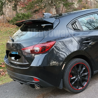 ABS Exterior Rear Spoiler Tail Trunk Boot Wing Decoration Car Styling For Mazda 3 Axela Hatchback 2014 2015 2016 2017