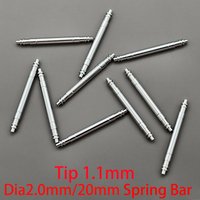 2/4PCS Dia 2.0mm Fat Spring Bars Tip 1.1mm Fits For 20mm Strap Link Pins Submarine GTM 116710 Watch Band Bracelet Bars