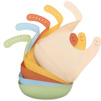 Adjustable Baby Bib Waterproof Bibs Babies Soft Edible Silicone Newborn Saliva Dripping Towel Drooling Children Scarf BPA Free