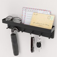 Wall-mounted storage rack - multi-slot entrance storage rack, suitable for keys, glasses and small items, modern home decoration