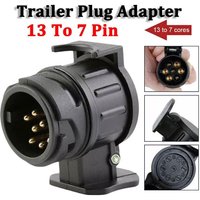 13 Pin to 7 Pin Towing Adaptor Trailer Caravan Truck Towbar Car Plug Adapter 12V Waterproof Electric Socket Converter Connector