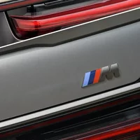 For BMW F10 F13 F15 F16 F30 F34 F32 F31 Valve 3D Grey Car M Badge Emblem Deocration Sticker Auto Body Trunk Modification Decal