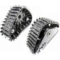 Pair 23T S Size ATV Snow Tracks Go Kart Karting UTV Buggy Quad Rear Snowmobile Track Wheel Tire Sand assembly