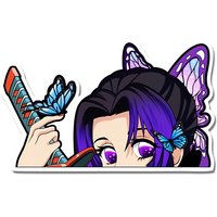 Demon Slayer Reflective Car Stickers Anime Figure Windows Sticker Car Decoration Auto Accessories Ornaments DIY Windshield Decor