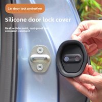 Car Door Shock Absorber Silicone Gasket, Door Lock Protective Cover, Silent Sticker, Anti-Rust Cover