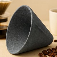 Creative Cone Shape Microporous Ceramic Coffee Filter Reusable Non-Porous Tea Filter Portable Coffee Strainer Travel