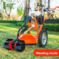 Lawn Mower Gaso Multi-function Hand-push Lawn Mower Rotary Tillage Loose Soil Household Agricultural Weeding Machine