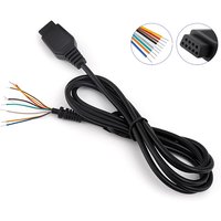 2/4/6PCS Cable For Genesis 2 MD 2 Control Cable For Mega Drive 2 Gamepad Controller Extend Cord 9Pin Game Console Wire