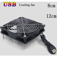 8/12cm 12V USB Powered Computer PC Case Fan For Receiver DVR Xbox TV Box Router Silent Chassis Cooler