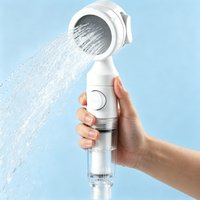Pressurized Filter Shower Set Water Purifying and Antibacterial Nozzle Portable Shower Head for Traveling Business Trips Hotel
