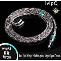 ivipQ-Aurora Earphone Upgrade Cable Rare Earth Alloy+Silver-Plated Single Crystal Copper with 3.5/4.4/MMCX/0.78mm 2Pin/HD650