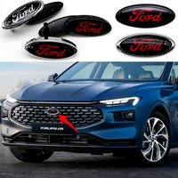 14.5x6.5cm 3D ABS Front Grille Trunk Badge Emblem Replacement For Ford Focus Mondeo Mustang Ranger Fiesta Kuga Tuning Accessory