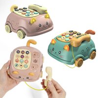Children's Multifunctional Boys And Girls Bilingual Simulation Telephone Story Machine Cat Baby Mobile Phone Educational Toys