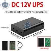 DC 12V Output 3x 18650 Battery UPS DIY Power Bank Box for Router Cellphone Tablet Modem CCTV Camera