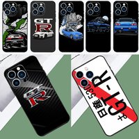 JRM Skyline GTR R34 Phone Case For iPhone 16 15 11 12 13 14 Pro Max Mini X XR XS Max Plus Cover Shell