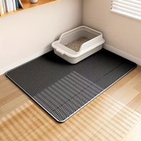 1 Double-Layer Cat Litter Pad, Lightweight EVA Material Odor Proof Slip Resistant Easy to Clean Design Suitable for Indoor Cats
