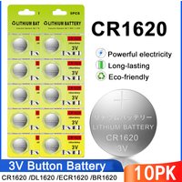5-100PK New CR1620 Batteries CR1620 DL1620 ECR1620 BR1620 KCR1620 3V CR 1620 Lithium Button Battery for Calculators Toys Car Key