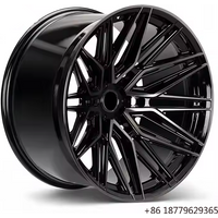 Custom Super Deep Concave Black Car Rims 17 18 19 20 22 24 Inch 5x114.3 5x120 Alloy Forged Commercial Wheels for BMW F30 E90 X5