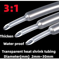 5M/lot Clear 3:1 Heat Shrink Tube Impermeable With Double Wall Glue Tube Diameter 2/3/4/5/7/8/10/13/16/20/25/30/40/50mm
