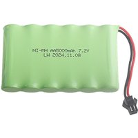 Ni-MH 7.2V 5000mAh SM Plug Battery and Charger Set For RC Cars Robot Tanks Gun Boats Toys Accessories upgrade 3000MAH 3500mAh