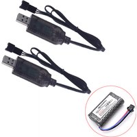 MN82 USB Charger Cable For Mangniu MN78 Cherokee Remote Control Car MN128 7.4V 1000mah Battery Charger Spare Parts