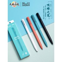 Deli Nusign NS552 Rotating Gel Pen 0.5MM Fine Point Smooth Writing Black Ink Colorful Neutral Sign Rotary Switch Stationery