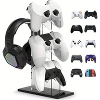 Universal 3-layer controller holder and headphone holder game accessories For PS5 PS4 storage holder black, white, transparent