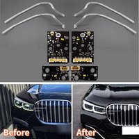 White LED DRL Boards Angel Eyes For BMW 7 Series G11 G12 LCI 2019-2021 Headlight DRL Tube Daytime Running Light Guide Strip image 4