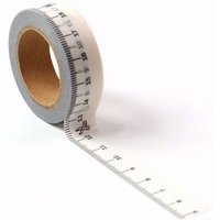 1PC. 10M Decorative Measurement Ruler Washi Tape Japanese Paper DIY Scrapbooking Journal Adhesive Masking Tape Kawaii Stationery