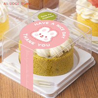 100pcs Stickers Long Strips Handmade Sticker,Self-Adhesive Packaging Sealing Labels For Biscuit Cake Baking Decoration,Box Seal