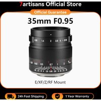 7artisans 35mm F0.95 Large Aperture Portrait Lens For Sony E ZVE10 FX30 Fuji FX X-T1 Canon RF R50 Nikon Z Z5 Z9 Micro 4/3 E-PL1