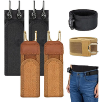 Hook Adjustable Metal Hook Elastic Belt Slim Buckleless Belt Men Women Buckle-Free Invisible Waist Belt Closure for Outdoor Work