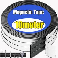 Self Adhesive Magnetic Tape Cuttable Rubber Magnetic Strip Fridge Wall DIY Photo Poster Fixing Tapes Home Office Storage Tools
