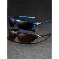 AliExpress WSZ 2PCS Vintage Sunglasses With Metal Decor Tropical Beach Vacay Men Women Sport Driving Fishing Cycling Hiking Running Sun Glasses