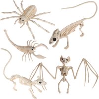 Halloween Decoration Animal Skeleton Bones Creepy Spider Bat Mouse Scorpion Lizard Bonez Ornaments Hallowmas Horror Props Party