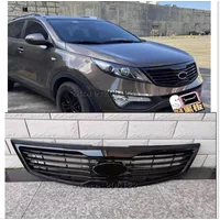 for Kia Sportage 2011-2014 for Sportage R high quality chrome front grille Refit trim around grills Racing trim Grille frame