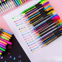 12/18/24/36/48 color fine-tip gel pen sets, unique colored artistic marking pens, suitable for doodling, painting, writing, sket