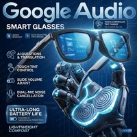 2026 New Smart Audio Glasses AI Translation Bluetooth Call Touch Color Change Lens Sunglasses Dual Mic ENC Noise Reduction IP65