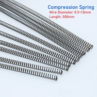 Compression Spring Wire Diameter 0.3/0.4/0.5/0.6/0.8/0.9/1mm Length 300mm Y-type Pressure Helical Coil Rotor Long Soft Springs