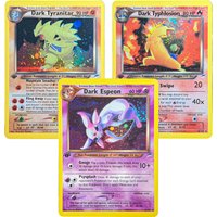 Vintage PKM TCG Neo Destiny N4 Full Dark & Light Holo Rare Set 15Pcs Proxy Cards Espeon Lugia Typhlosion PTCG Trading Game Cards