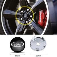 4Pcs/Set Aluminum Alloy Car Wheel Center Hub Caps Cover For Ford Focus ST Ranger Mondeo Kuga Ecosport Fiesta Shelby MK2 Fusion