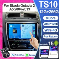 Android 16 Autoradio für Skoda Octavia 2 A5 2004-2013 Multimedia-Videoplayer Navigation 2din Stereo DVD CarPlay Head Unit WIFI