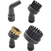 Crevice Nozzle Small Round Brush Versatile Cleaning Brush Set Nozzles For Kitfort For KT-1000-03 Handheld Steam Cleaner Parts