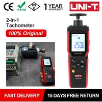 UNI-T Tachometer RMP Digital UT372D Speed Tachometer Contact And Non-contact 2-in-1 Tacometro Speedometer Bluetooth 1-19999 RPM