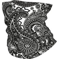 Custom Paisley Winter Headband Neck Warmer Women Men Hiking Hunting Tube Scarf Floral Pattern Face Bandana Gaiter