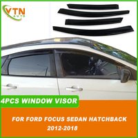 For Ford Focus 3 MK3 Sedan Hatchback 2012 2013 2014 2015 2016 2017 2018 Weathershield Door Visor Wind Rain Sun Guard